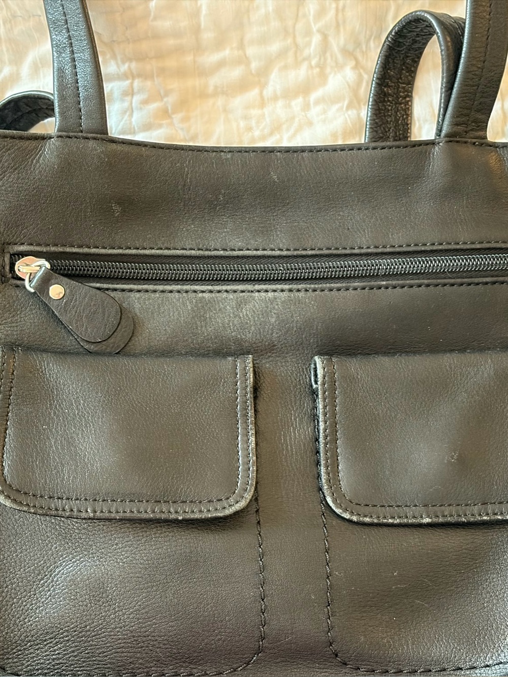 Vintage Enny Green Leather Bag